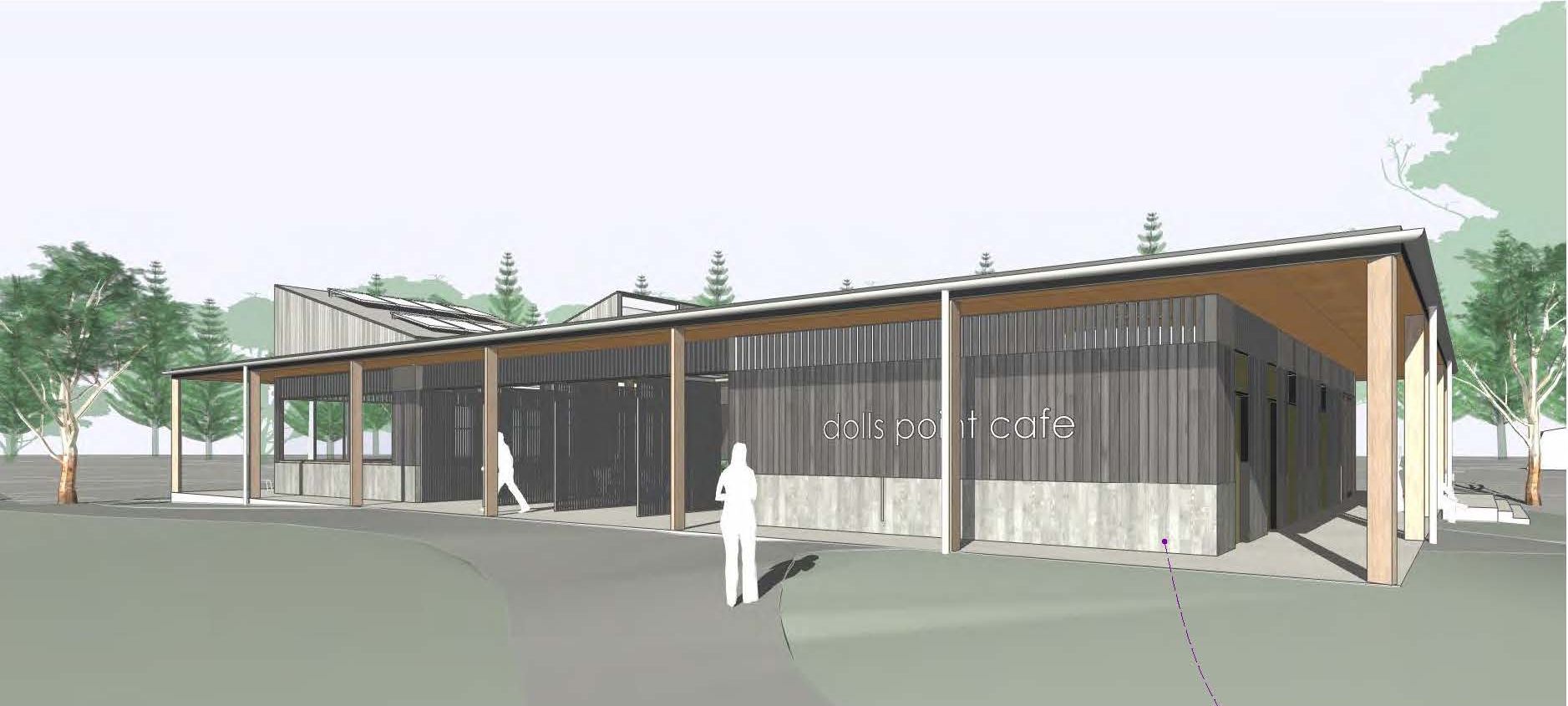 Dolls Point Cafe - Concept Design Development - Photmontage - view from street